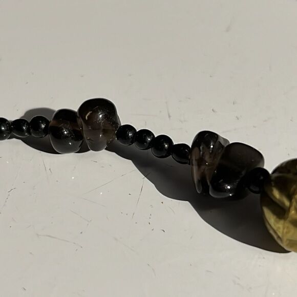 Vintage African-Style Mixed Media Necklace - 29 Inches - Picture 11 of 12